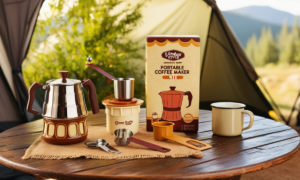 Kar-n-Home 6-cup portable coffee maker travel kit