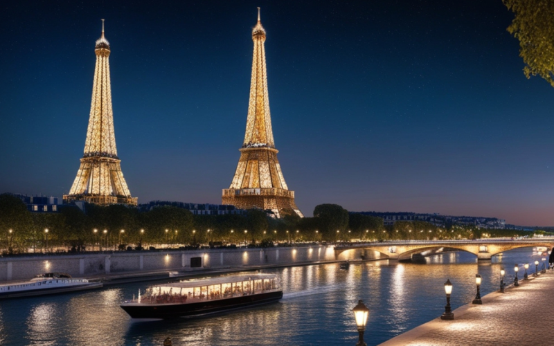 Paris Night Time Attractions